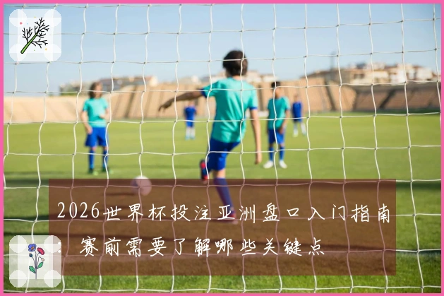 2026世界杯投注亚洲盘口入门指南：赛前需要了解哪些关键点